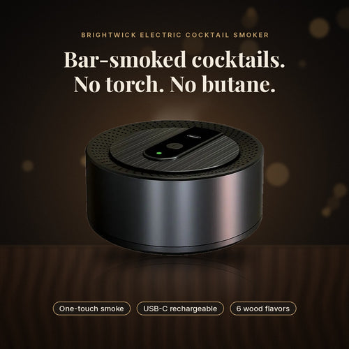 Brightwick electric cocktail smoker — bar-smoked cocktails, no torch, no butane